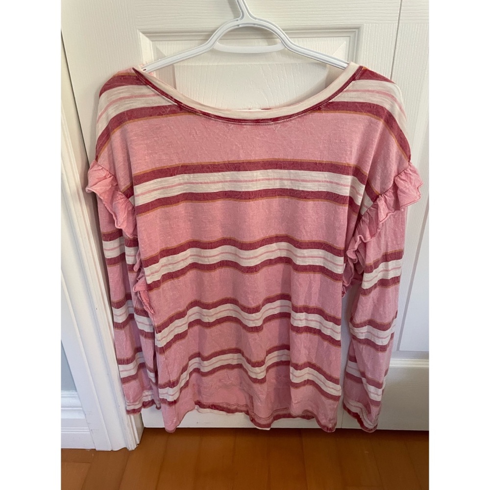Anthropologie Pilcro Ruffled Open-Back Top - Picture 4 of 6